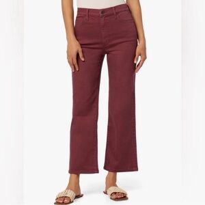 NWT! Joe's Jeans Flawless High Rise Wide Leg Cropped Jeans, Rosy Ash, Size 28